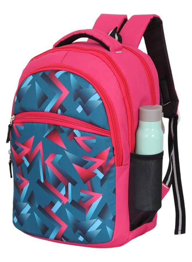 RBM New Combo Of Digital LED Watch And Trendy Colorful Pattern Printed Kids School Backpack Waterpoof Polyester Bag For Boys & Girls (NUR/LKG/UKG/1st/2nd Class)(RBMBAG06+WCH58BK) - Image 3
